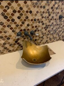 custom powder bath sink